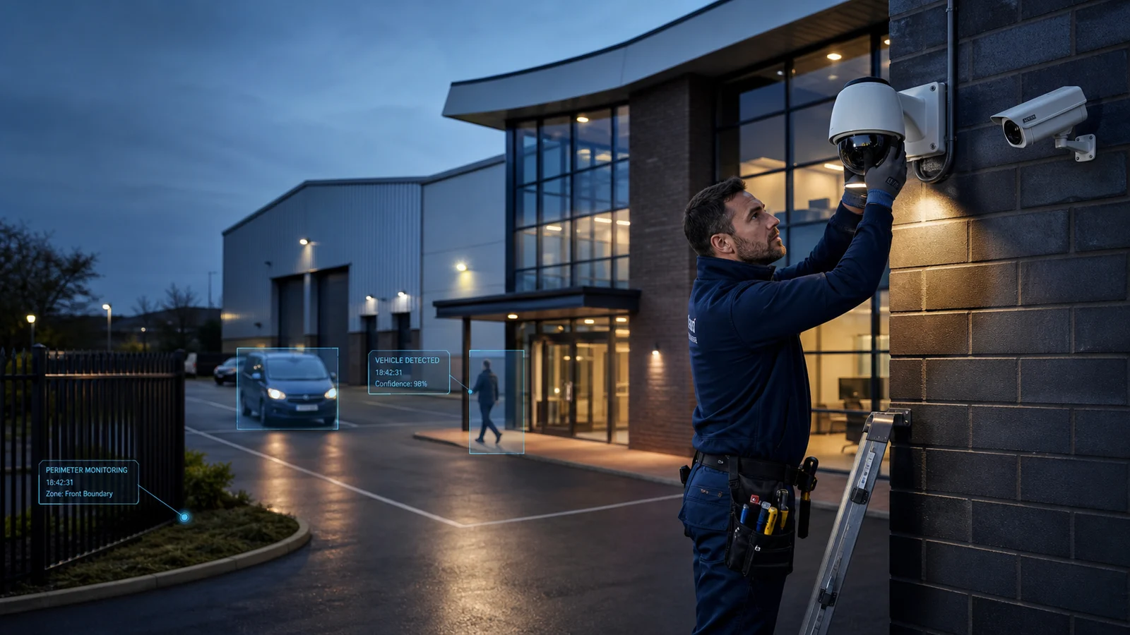 Professional CCTV installation suitable for an extensive home or small business