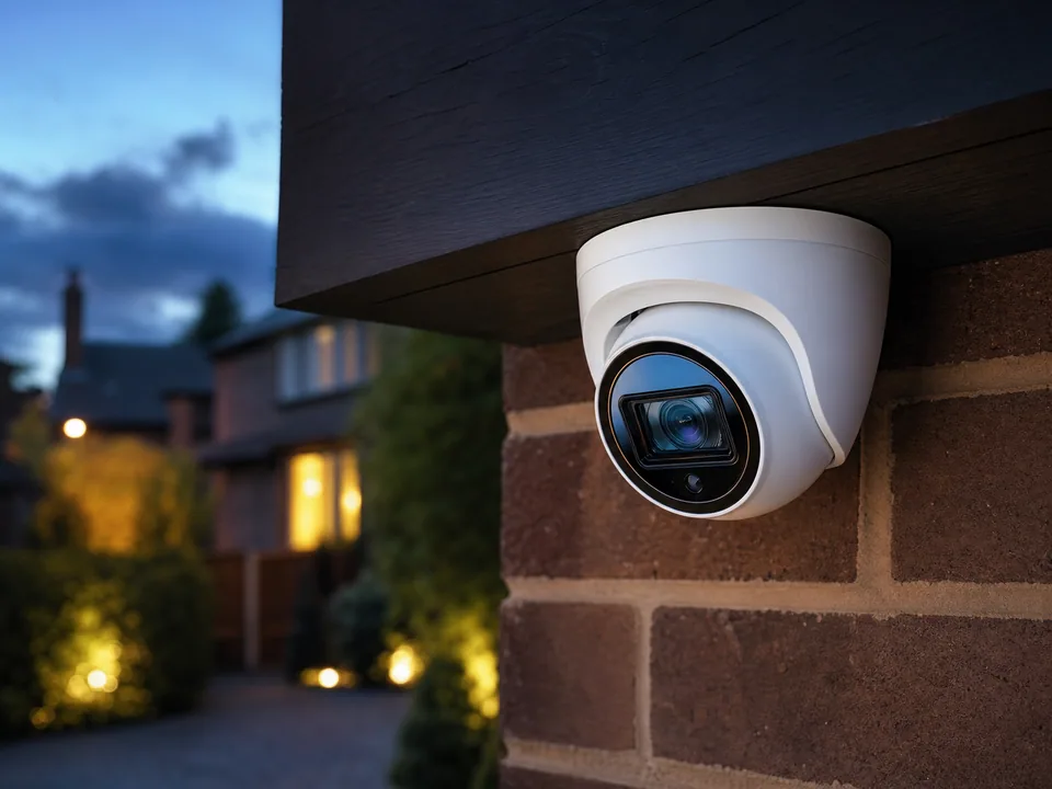 Professional Hikvision-style CCTV camera supplied for a Cambridge installation
